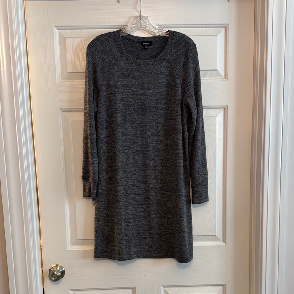 Gray Long Sleeve Dress